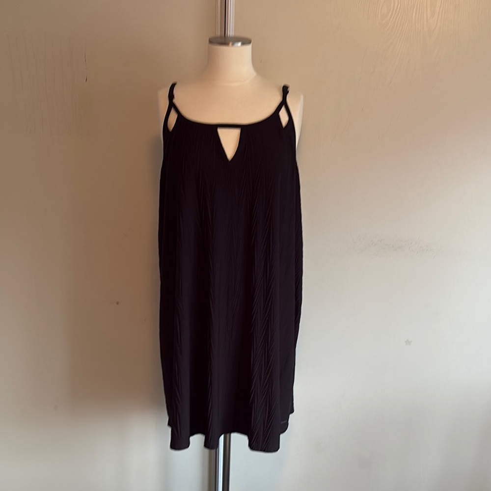 Volcom Black Slip Dress with cutouts